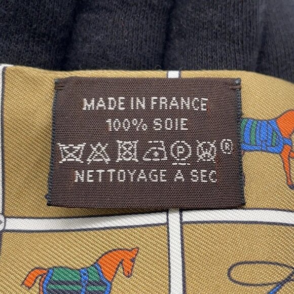 HERMES Twilly Couvertures et Tenues de jour Silk100% Mordre/Blanc/Blue - Picture 4 of 8